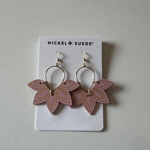 Nickel & Suede Soft Rose Floras